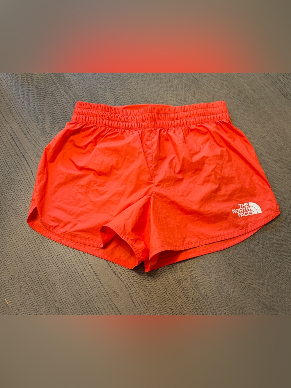 The North Face Bright Orange Limitless Running Shorts Size XS